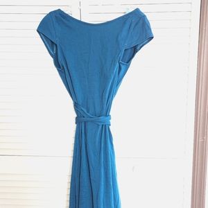 DvF teal wrap dress